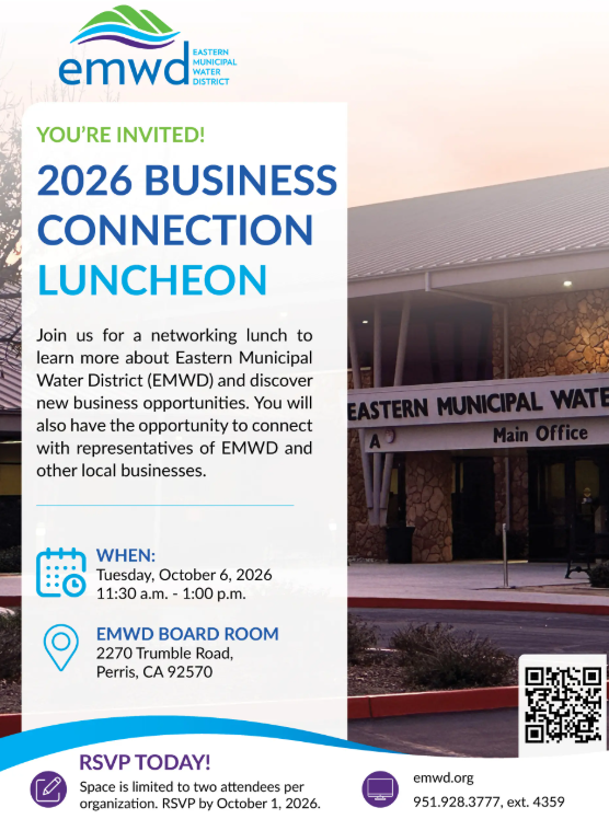 Business Connection Luncheon | Eastern Municipal Water District