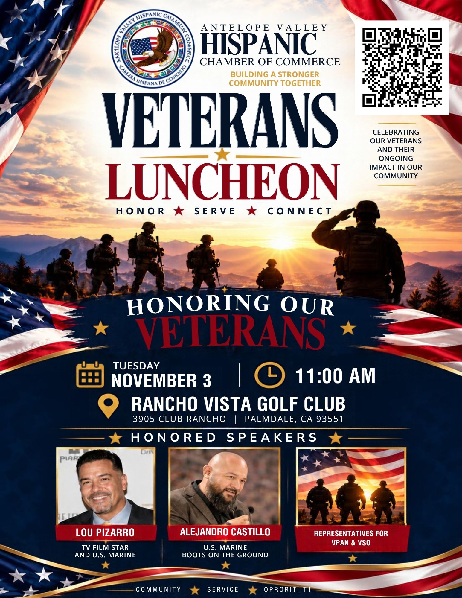Veterans Luncheon with the AV Hispanic Chamber of Commerce