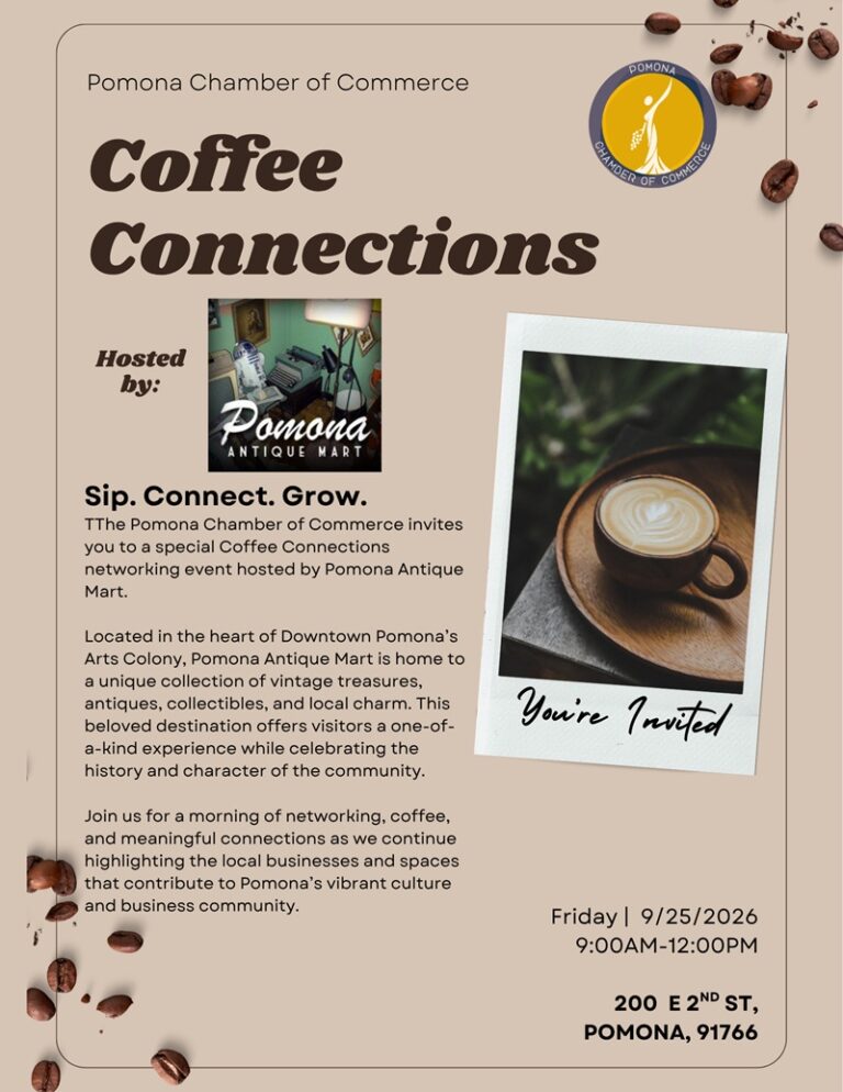 Coffee Connections – Pomona Chamber of Commerce